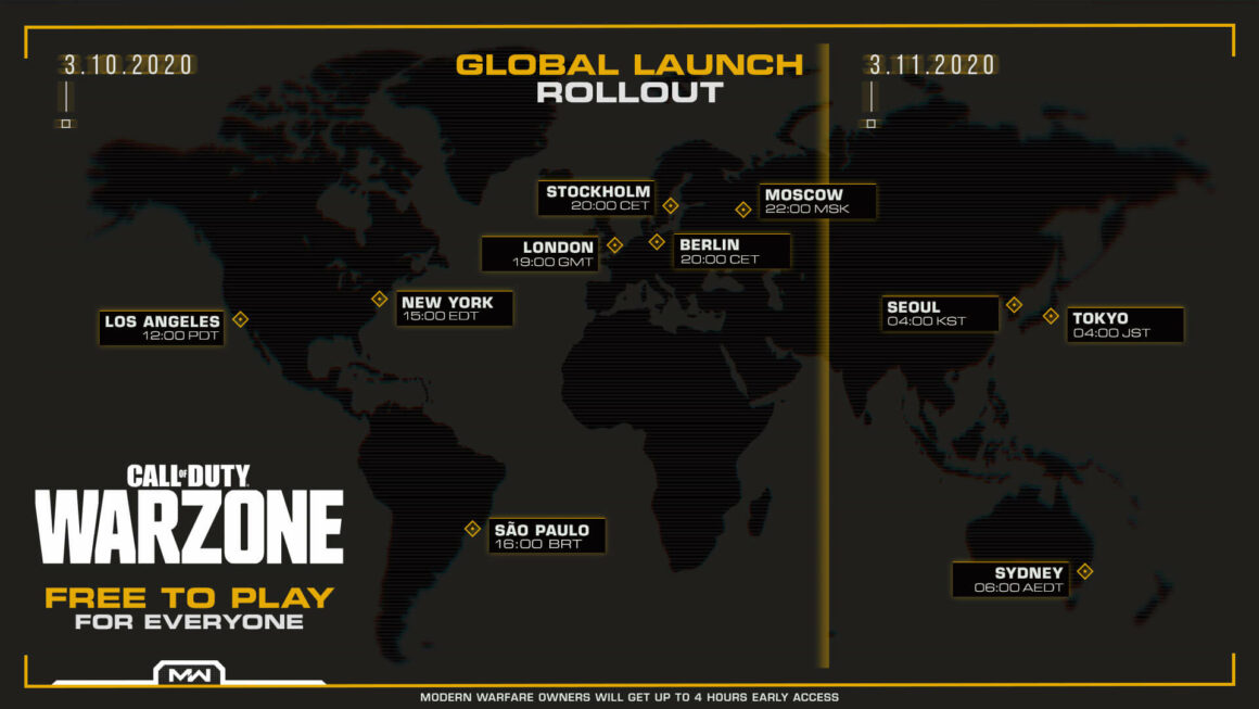 Call of Duty Warzone Release Date Time