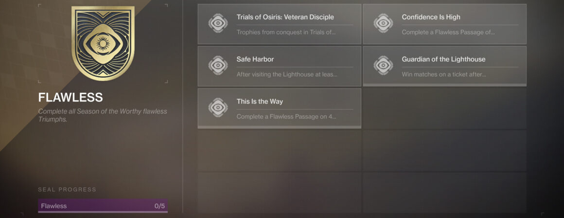 Destiny 2 Trials of Osiris Seal Guide