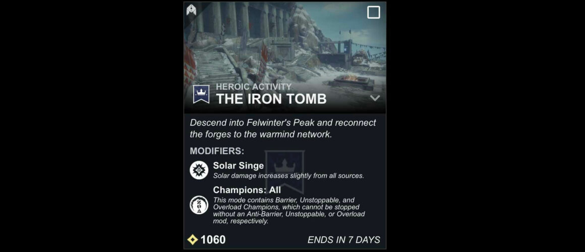 Destiny 2 The Iron Tomb Leak