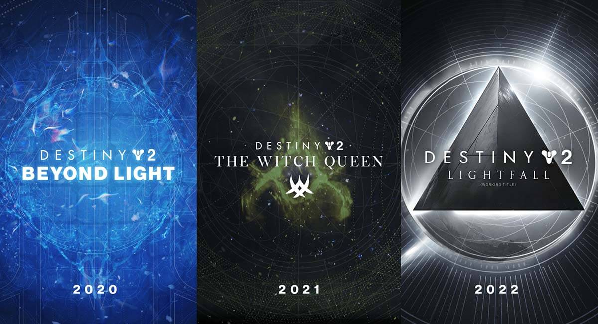 Destiny 2 Beyond Light The Witch Queen Lightfall Release Date Trademarks