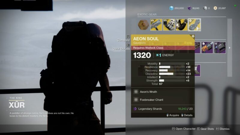 Destiny 2 Where is Xur November 19, 2021 Exotic Inventory Weapons Armor Legendary