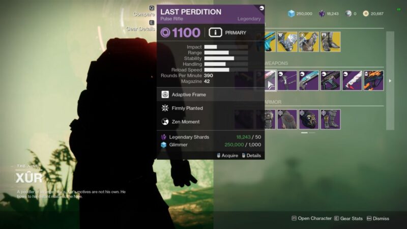 Destiny 2 Where is Xur November 26, 2021 Exotic Inventory Weapons Armor Legendary