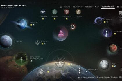 Destiny 2 Season of the Witch Director Destinations Map Lightfall