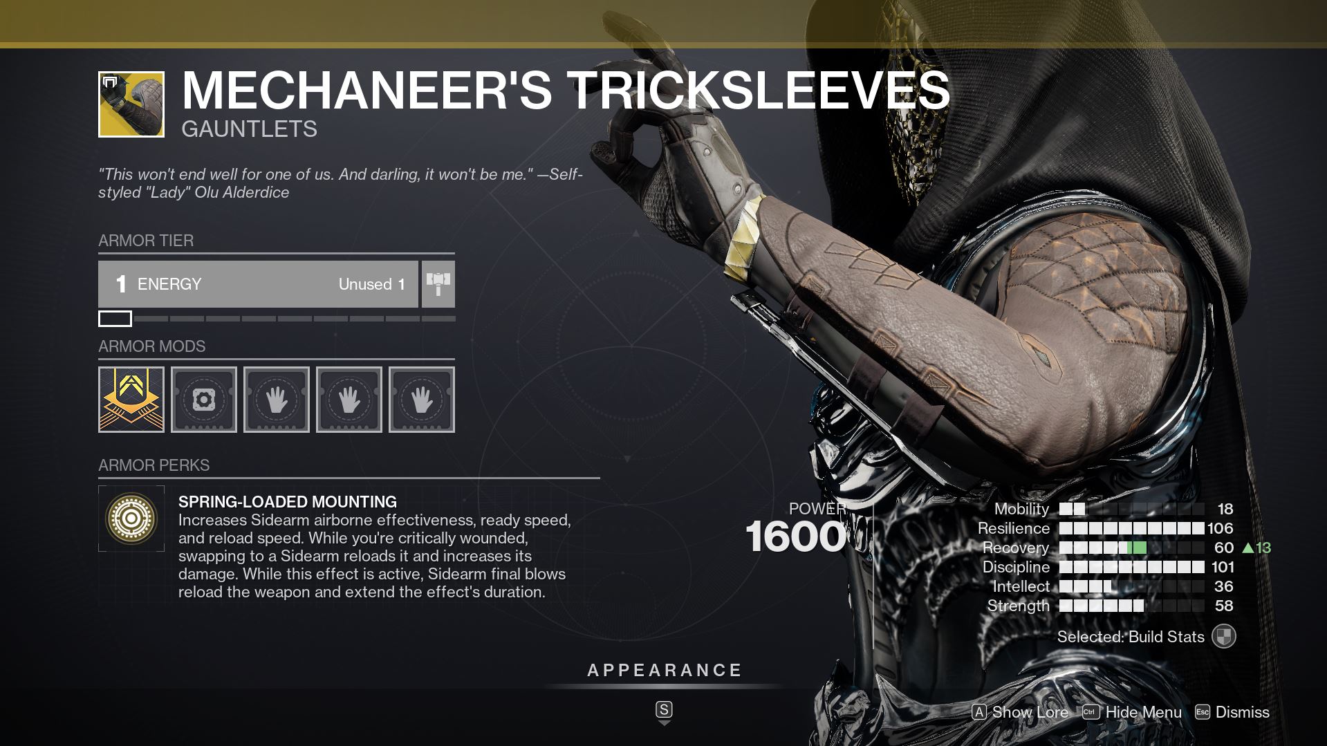 Destiny 2 Mechaneer's Tricksleeves Destiny 2 Has Seemingly Leaked New Exotic Armor Changes In-Game