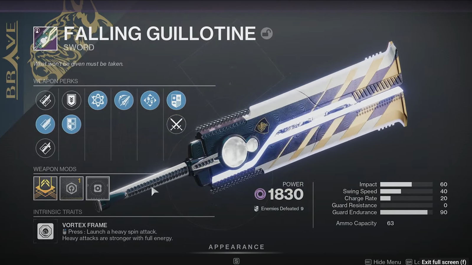 Destiny 2 Into The Light: List of All Confirmed Returning Weapons Falling Guillotine