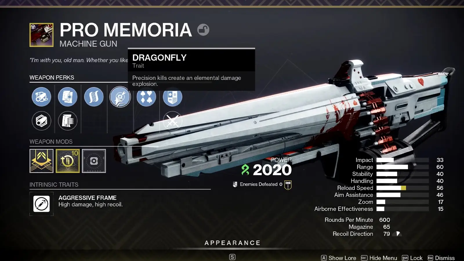 Destiny 2 The Final Shape Embraced Pro Memoria Heavy Machine Gun