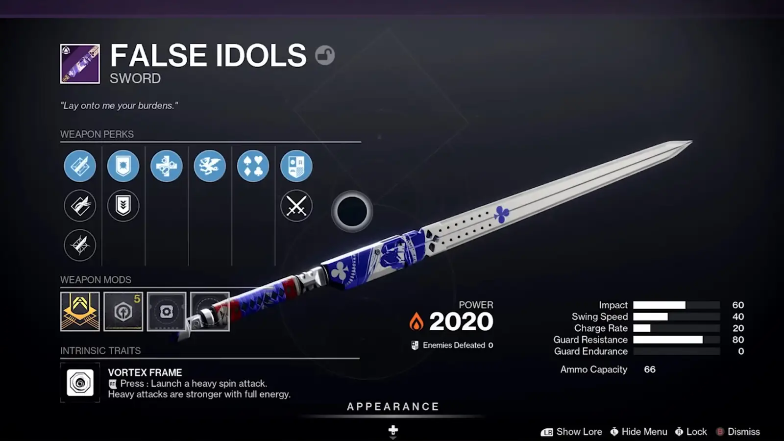 Destiny 2 The Final Shape False Idols Sword