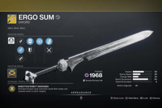 How To Get Ergo Sum Exotic Sword In Destiny 2