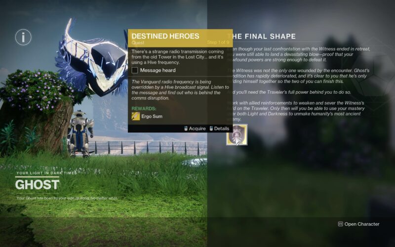 How To Get Ergo Sum Exotic Sword In Destiny 2