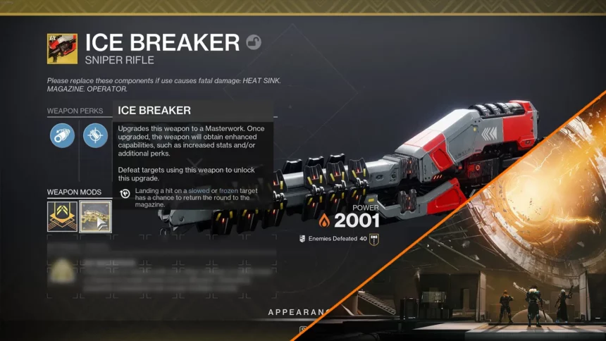 Destiny 2: How To Get Ice Breaker Exotic Catalyst