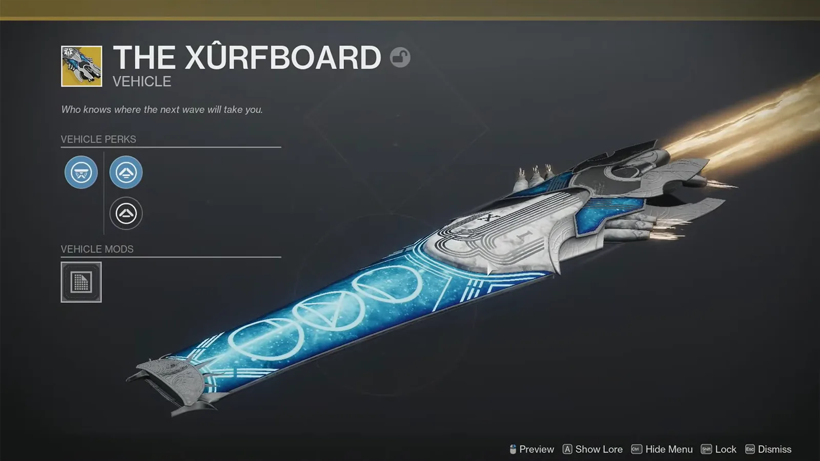 Destiny 2 New Xurfboard Skimmer in Episode Revenant