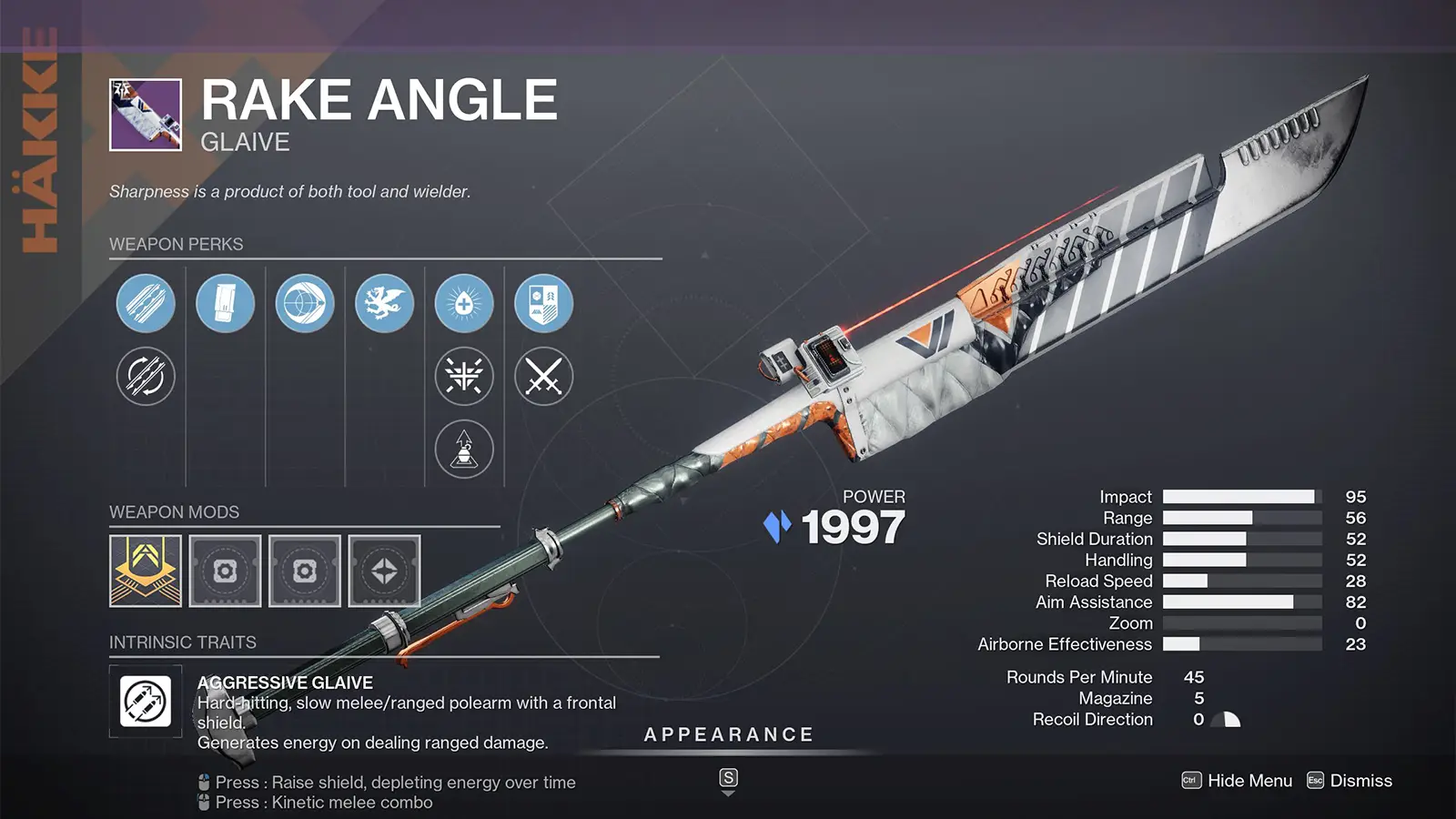 Destiny 2 Rake Angle God Rolls, Stats, How to Get Guide