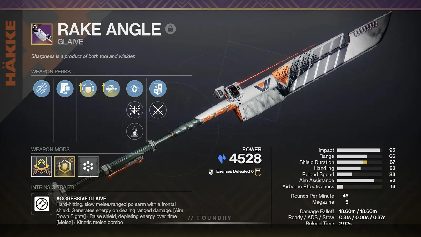 Destiny 2 Rake Angle God Rolls, Stats, How to Get Guide