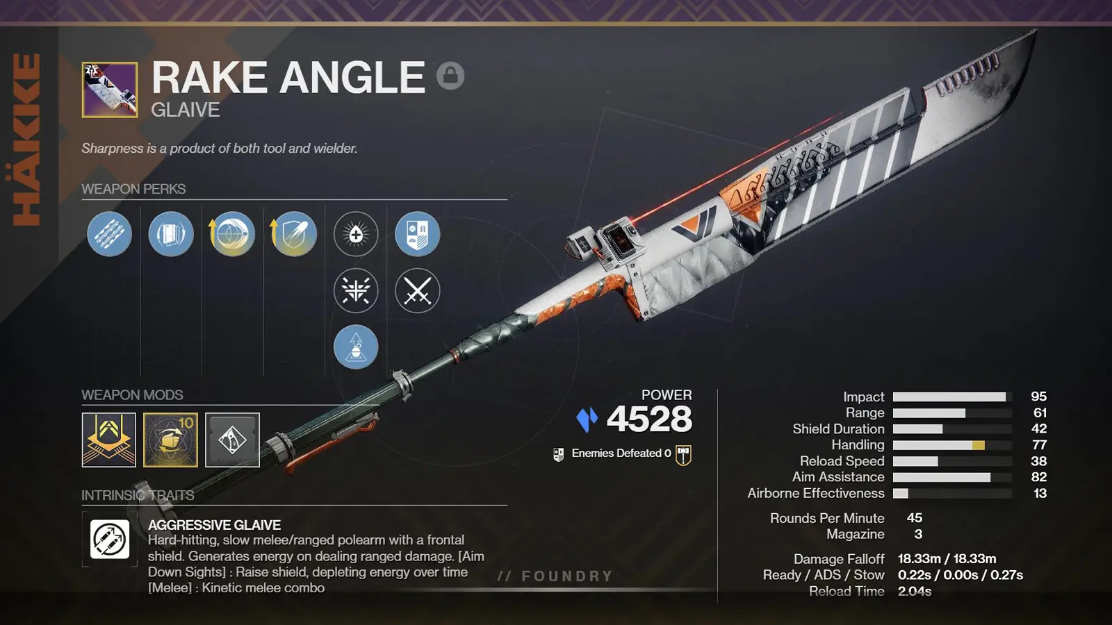 Destiny 2 Rake Angle God Rolls, Stats, How to Get Guide