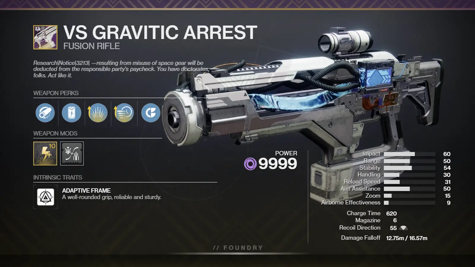 Destiny 2 VS Gravitic Arrest God Rolls, Stats, How to Get Guide