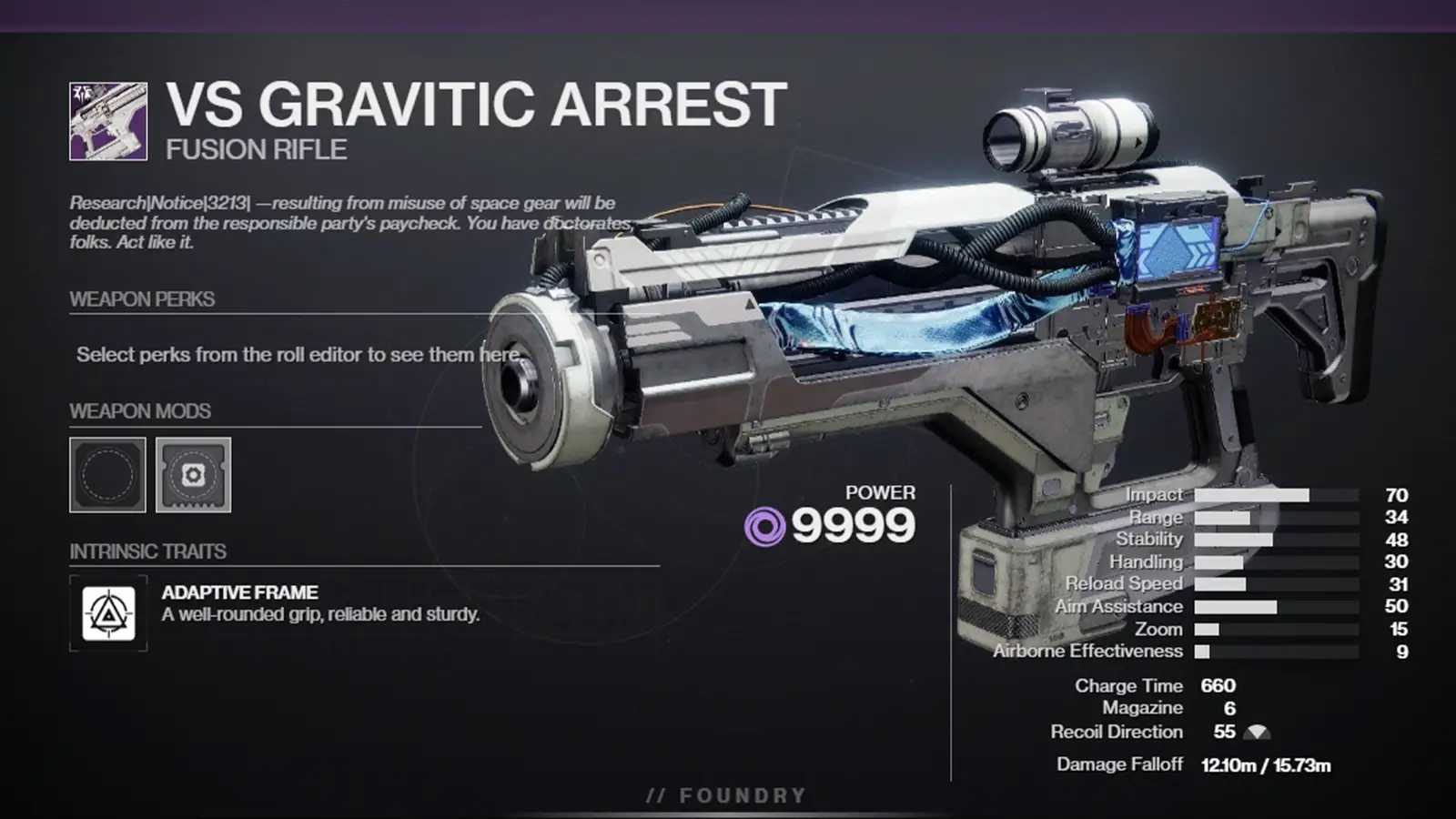 Destiny 2 VS Gravitic Arrest God Rolls, Stats, How to Get Guide