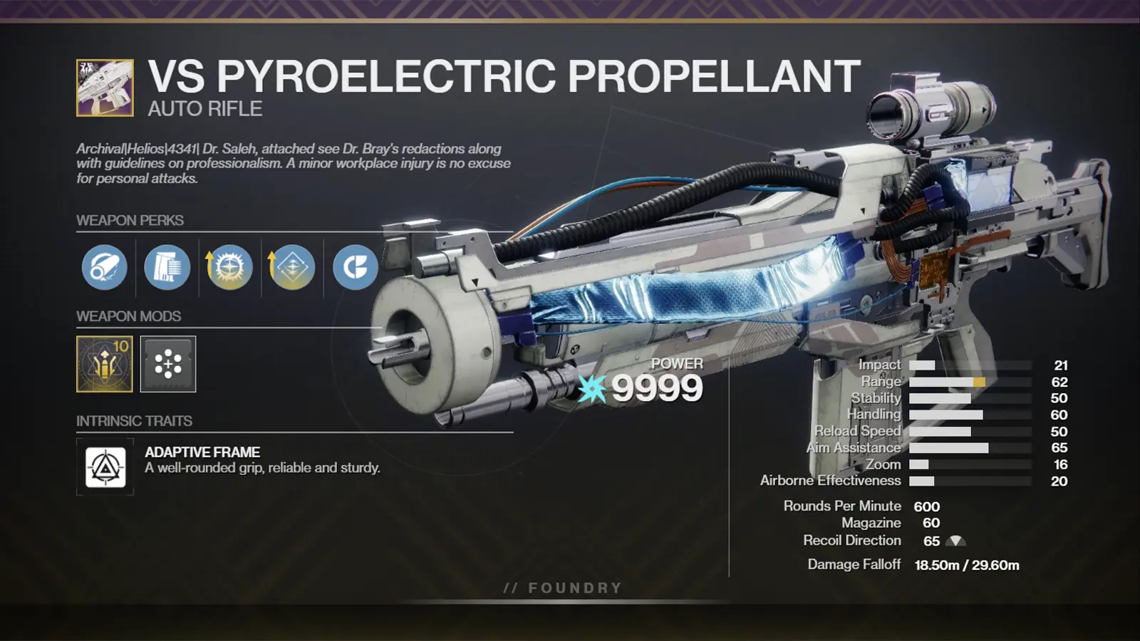 Destiny 2 VS Pyroelectric Propellant God Rolls, Stats, How to Get Guide