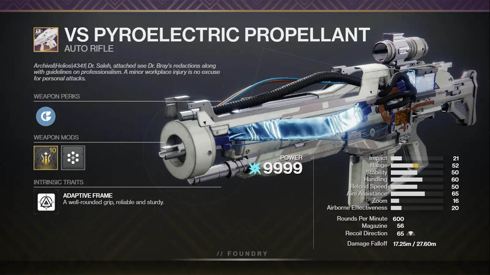 Destiny 2 VS Pyroelectric Propellant God Rolls, Stats, How to Get Guide