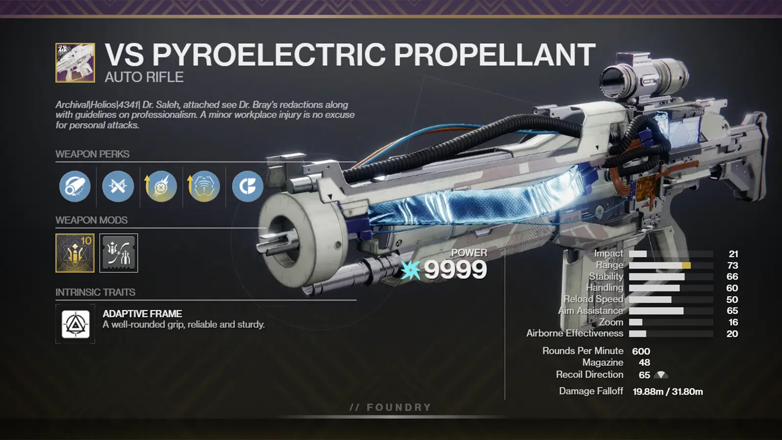 Destiny 2 VS Pyroelectric Propellant God Rolls, Stats, How to Get Guide