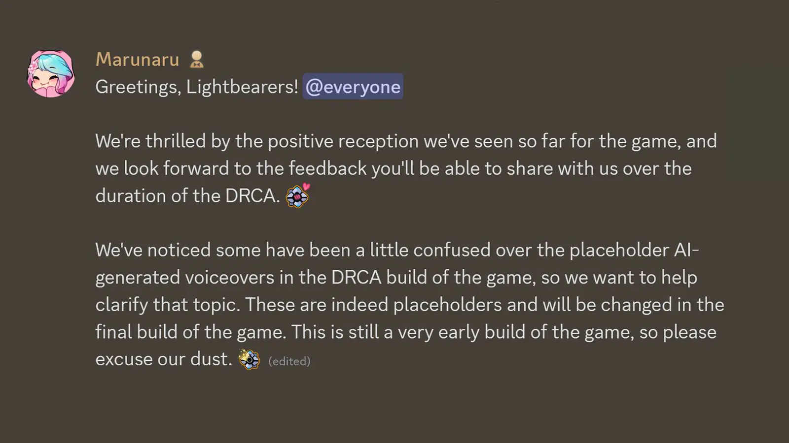 NetEase Issues Statement on AI-Generated Voicelines in Destiny: Rising Alpha