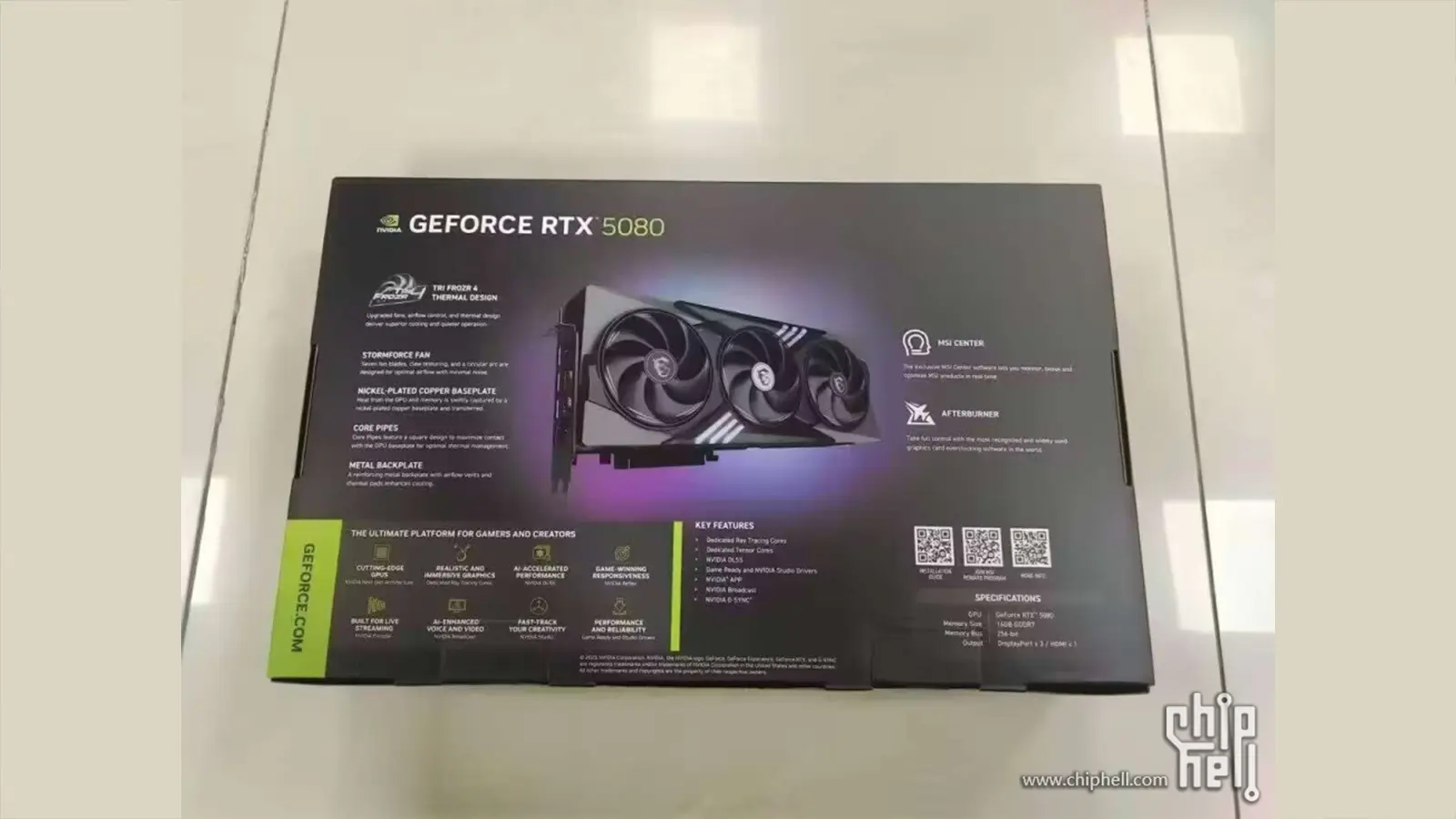 Nvidia GeForce RTX 5080 Box Leak Confirms Rumored Specs