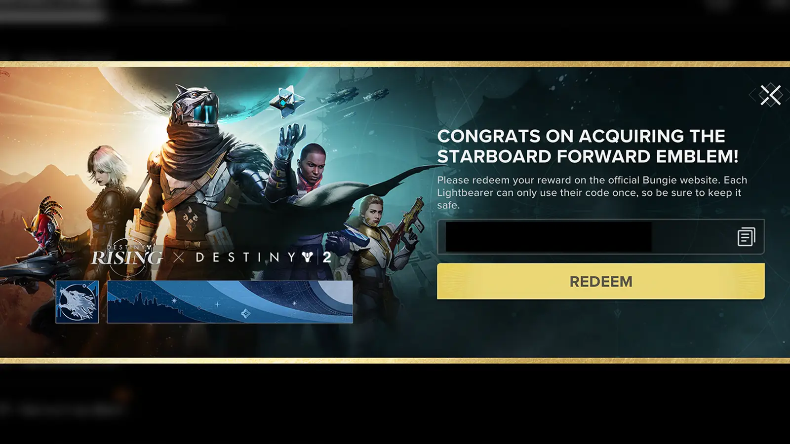 Here’s How to Get Destiny 2 Starboard Forward Emblem in Destiny: Rising