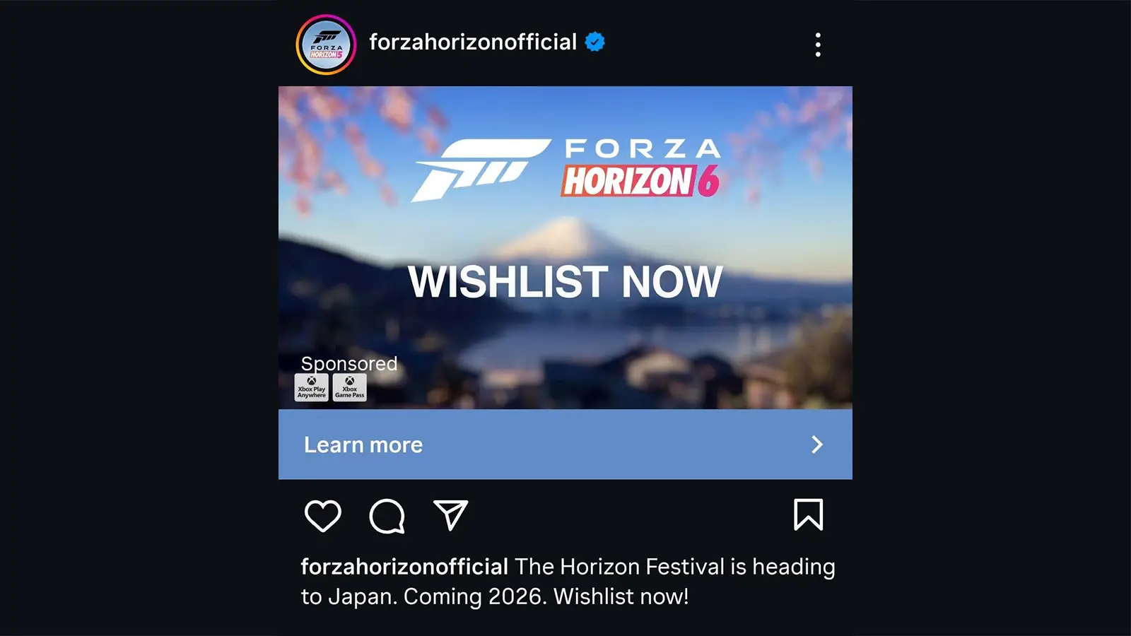 Forza Horizon 6 Setting Leaks Via Official Ad Just Hours Before Xbox Tokyo Game Show 2025 Broadcast