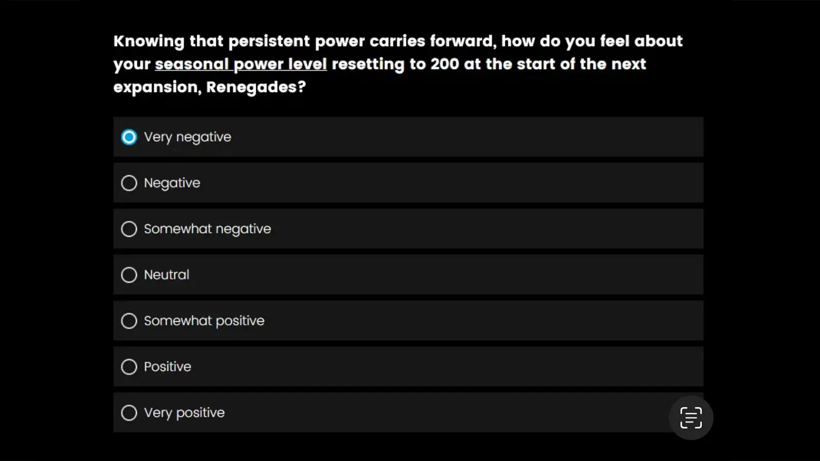 Bungie Survey Asks Destiny 2 Players If They’re Okay With Another Power Level Reset in Renegades