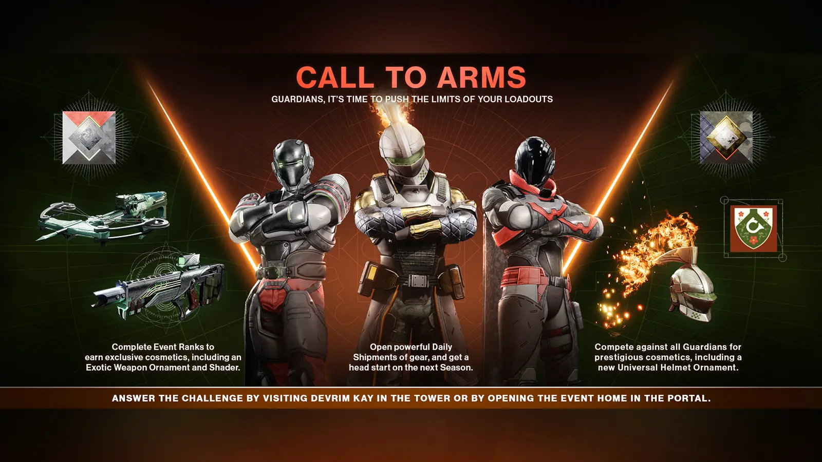 Destiny 2 Call to Arms Content