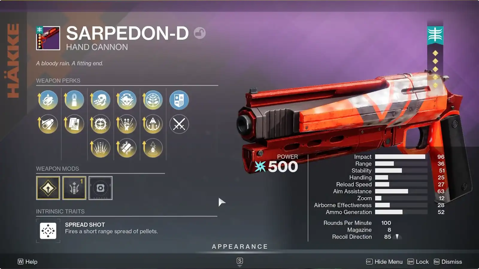 Destiny 2 Renegades: All Weapons and Perks Detailed