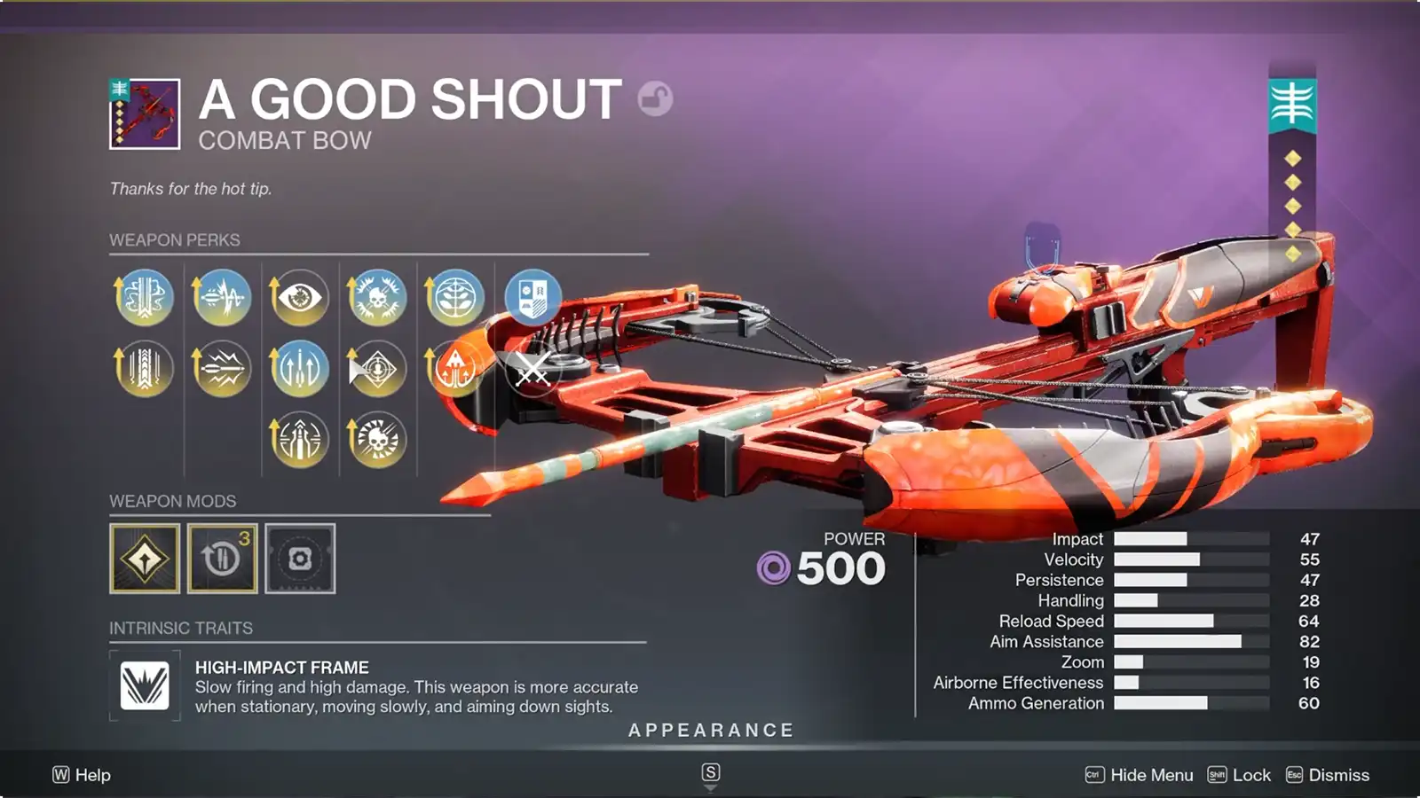 Destiny 2 Renegades: All Weapons and Perks Detailed