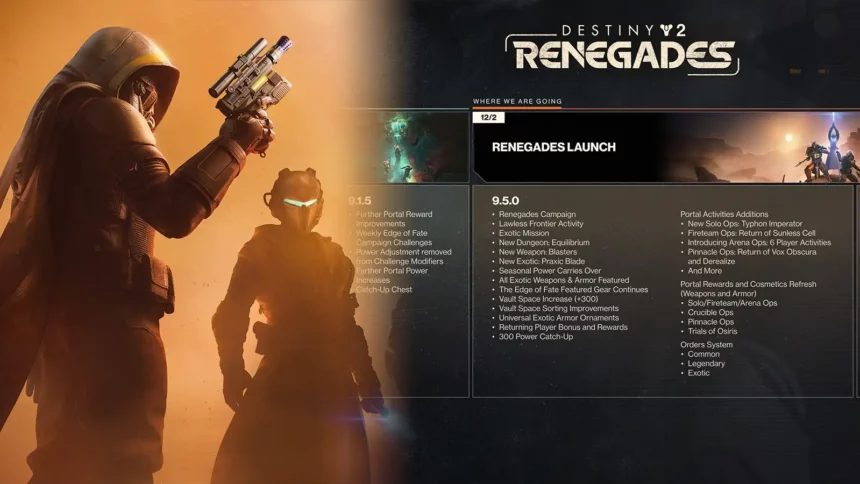 Bungie Finally Reveals Destiny 2 Renegades Roadmap, Here’s Everything Coming in December and Beyond