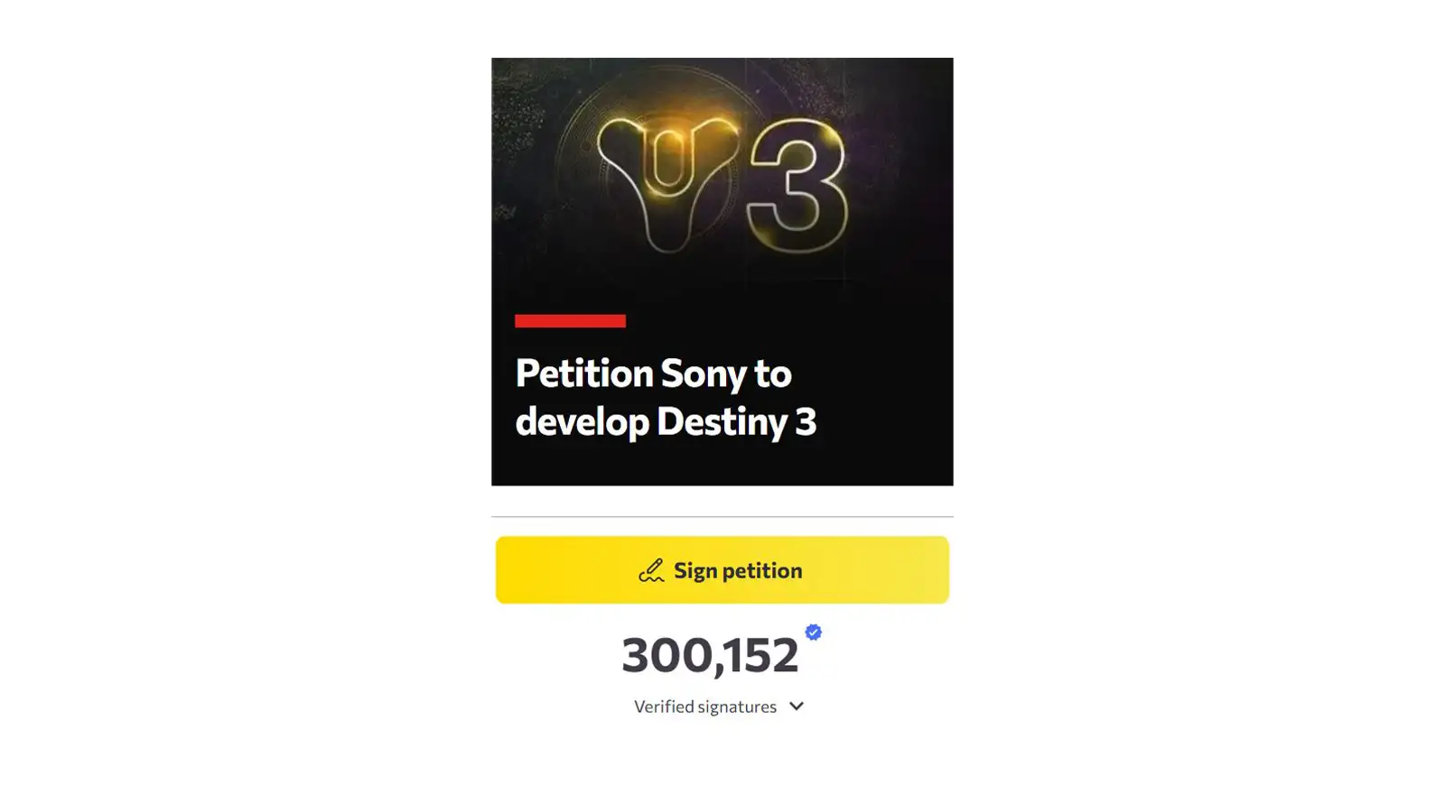 "Show Bungie And Sony That We Care": Destiny 3 Petition Hits 300,000 Signatures As Fans Plan June 9 Rally